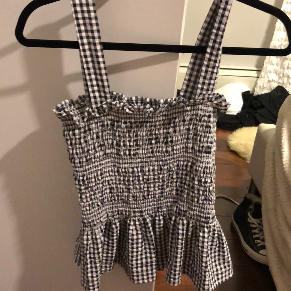 urban outfitters smocked tank top